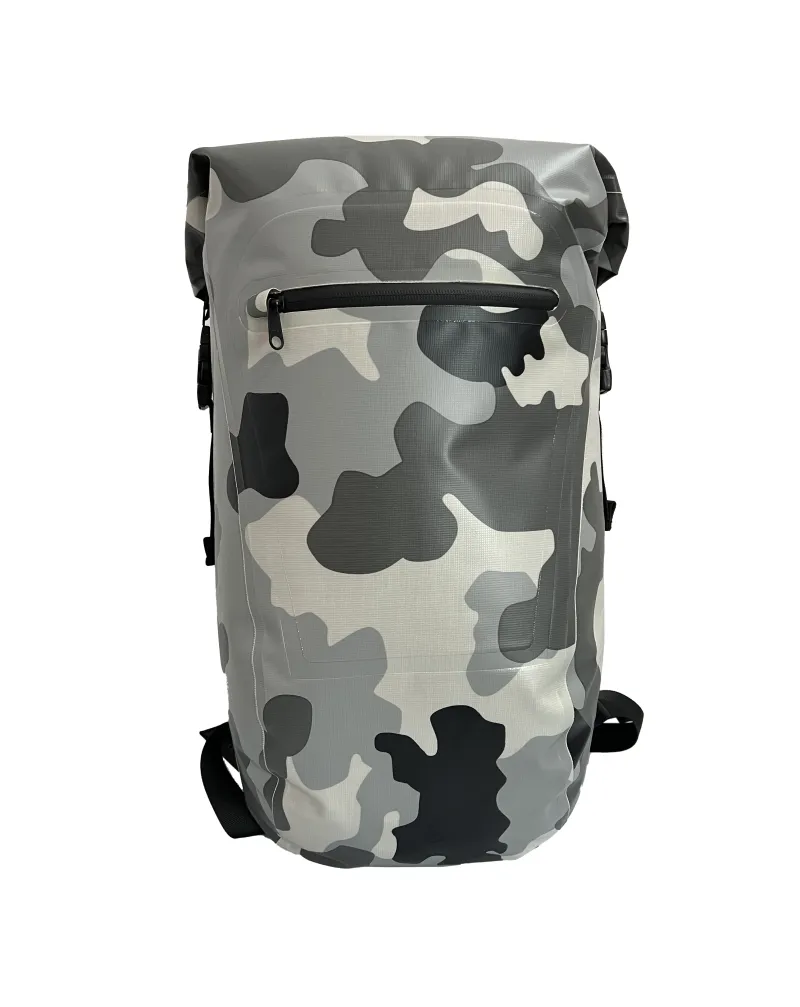 20L suv o'tkazmaydigan Camo quruq ryukzak sumkasi